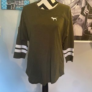 PINK baseball style tee